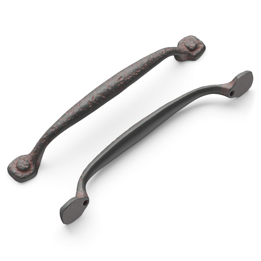 Hickory Hardware P2997-RI Refined Rustic Collection Pull 6-5/16 Inch (160mm) Center to Center Rustic Iron Finish